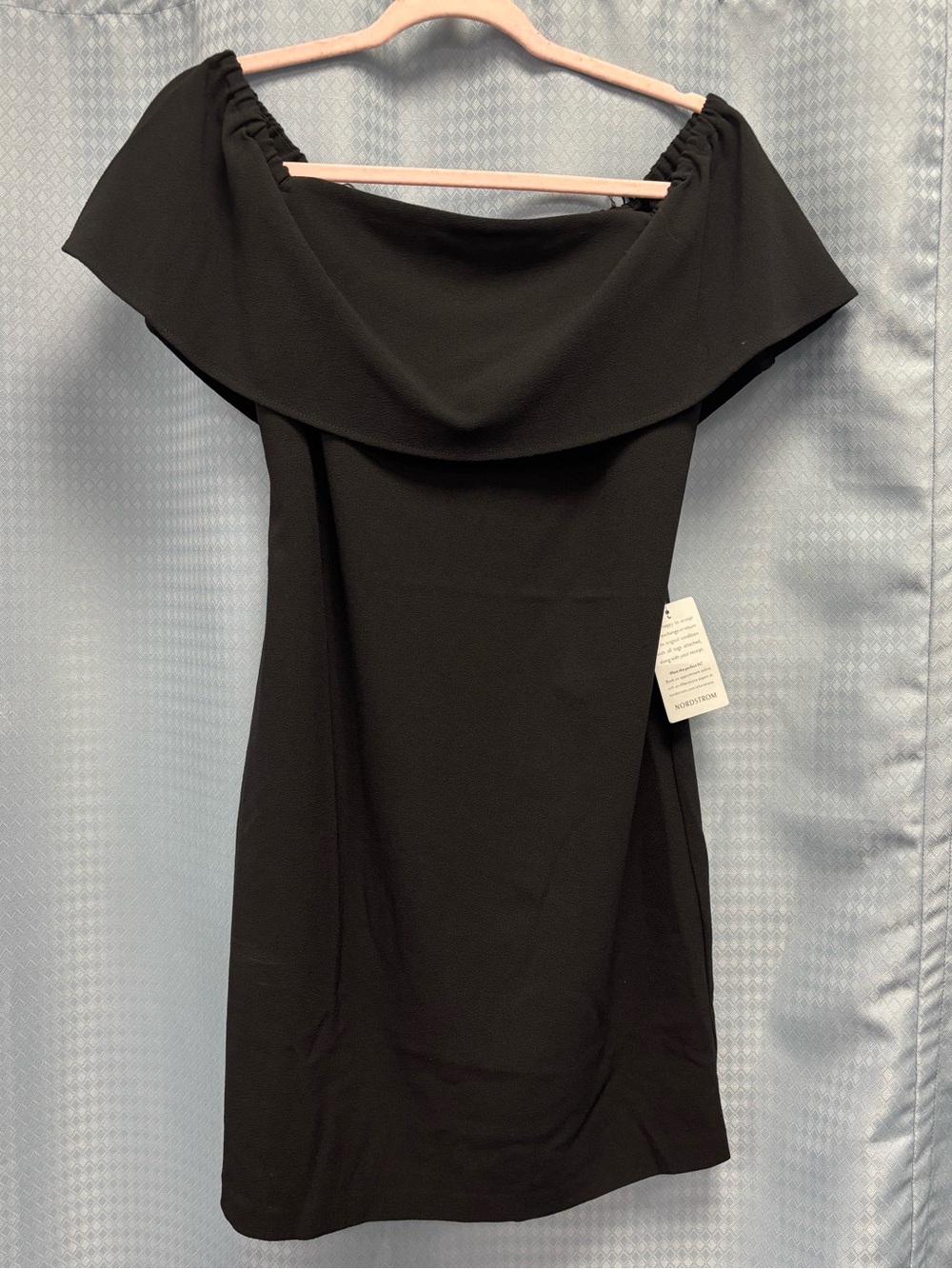 NWT Charles Henry Size XS Off-Shoulder Black Women’s Dress